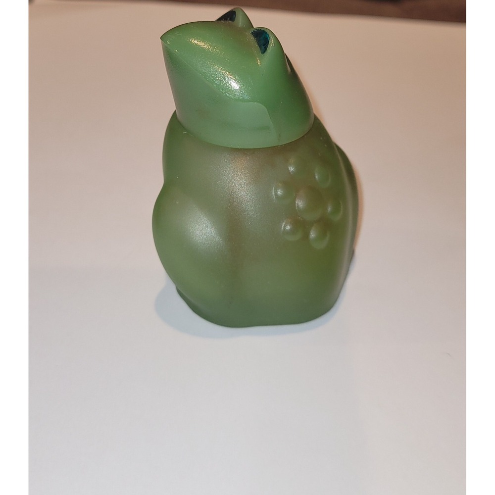 1970 Avon Bottle Emerald Green Frog